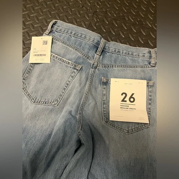 OAK + FORT High Rise Regular Length Jeans - Picture 3 of 4